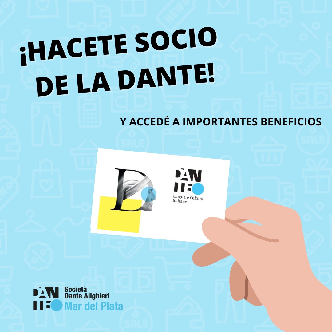 ¡Asociate a la Dante! 💳